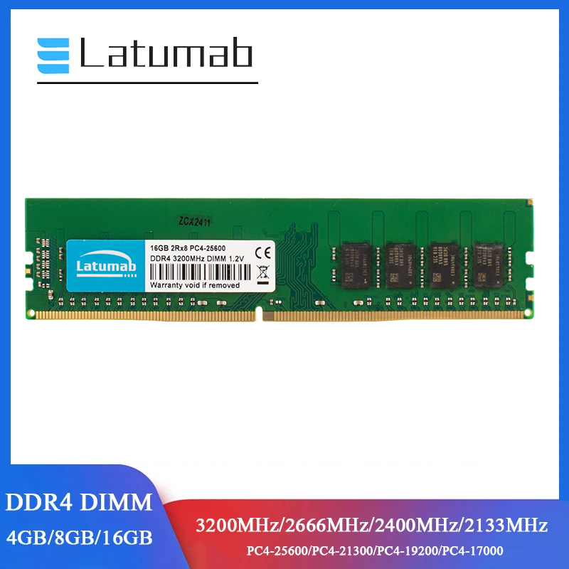 Khadas Vim4 8Gb - Latumab RAM DDR4 Masaüstü Memoria 2666