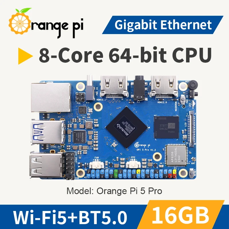 Orange Pi 5 Pro 16 GB RAM Rock - Orange Pi 5 Plus 16Gb incelemesi ve fiyatı